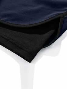 Pantalones cortos de deporte casual para hombre, pantalones de entrenamiento de seda de hielo de secado rápido forrados de fitness running - Azul - Ver 8