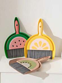 Home Mini Tabletop Broom And Dustpan Set, (1 Brush + 1 Dustpan), Can Be Used For Kitchen, Bathroom, Home, Desktop Computer Window Seaming CleaningDustpan And Broom SetMulti-Functional Plastic Handle Cleaning Brush Kit For Desktop, Keyboard And Small Crevats, Seamless Cleaning And Easy To Use