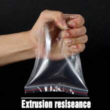 300 pièces Sacs de 4-20 cm, épais de 0,06 mm à double couche en plastique transparent, convenant pour le conditionnement de cadeaux, bijoux, anniversaire, outils de jardinage extérieur, voyages, rangement, vêtements, t-shirts, pantalons