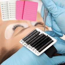 1 pieza Placa medidora para extensiones de pestañas - Placa medidora para pestañas postizas - Placa medidora que se puede usar en la mano - Herramienta para extensión de pestañas - Multicolor - Ver 3