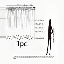 1 件法式乡村白色花卉提花透明蕾丝窗帘，带杆袋悬挂，适用于客厅、卧室、阳台、厨房、小屋、花园、窗户装饰，夏季