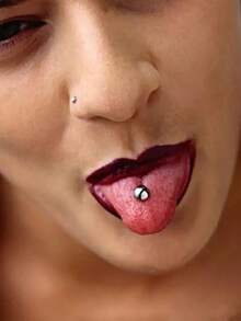 12pcs Simple & Stylish Stainless Steel Pierced Tongue Rings, Nipple Rings, Ball Straight Barbell Tongue Studs, Nipple Studs Suitable For Daily Wear - 12-piece Set - View 4