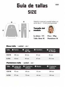 2Pzs Conjuntos De Pijamas Gruesos y Cálidos Térmica Para Mujer Top Y Pantalón pijama Polar Mujer - Rosa - Ver 3