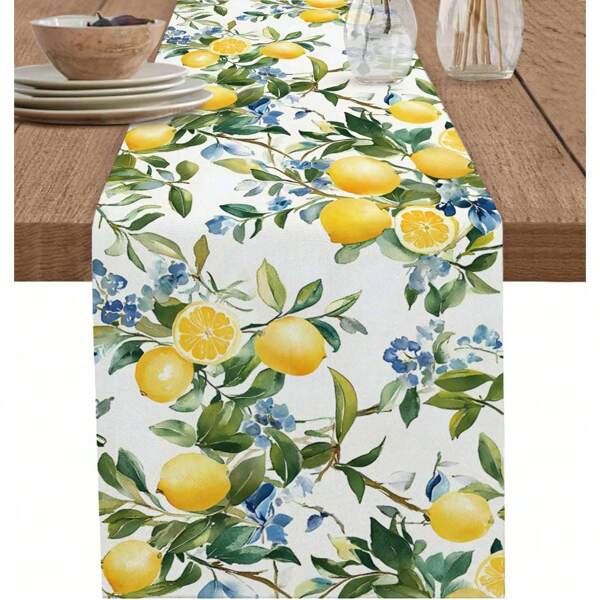 Spring And Summer Lemon Towels, Life Is Sweet Fresh Fruit Kitchen Table Decoration, Seasonal Home Decoration Indoor And Outdoor Party Supplies
