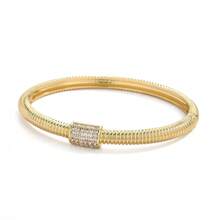 Luxurious Sparkling Zirconia Artificial Inlaid Women's Bracelet With Full Copper Plating And 14k Gold, Exquisite And Sparkling Daily Wear Accessories, Making You Stand Out Anywhere