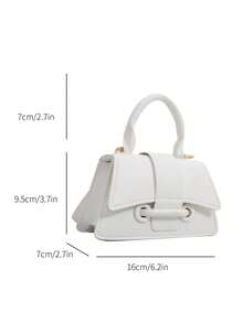 Bag Women's New 2025 Pu Niche Crossbody Bag This Year's Popular One-Shoulder Handbag Premium Crossbody Bag Bag Women's 2025New Summer Y2K Hottie Niche Mini Chain Bag - White - View 2