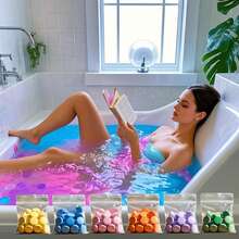 90pcs/180pcs Super Mini 3g/0.11oz Scented Bath Bombs, Rose, Eucalyptus, Mint, Sweet Orange, Lemon, Lavender 6 Assorted Fragrances, Small Packaging, Ideal For Travel. Great Gift For Christmas, Halloween, Mother's Day, Father's Day, Valentine's Day