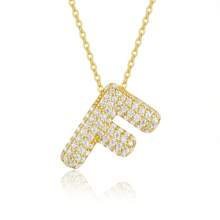 Single Letter Golden Elegant Pendant, Women Jewelry, Necklace, Bracelet DIY, Accessories For Women, Mother's Day, Teacher's Gift, Daily & Festival Wear