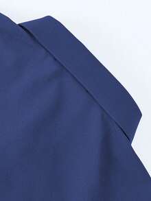 ALTZTAR 男士夏季商务凉领休闲度假 Polo 衫 - 藏蓝色 - 查看 5