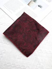 1pc Paisley Pattern Casual Polyester Handkerchief/Pocket Square For Men