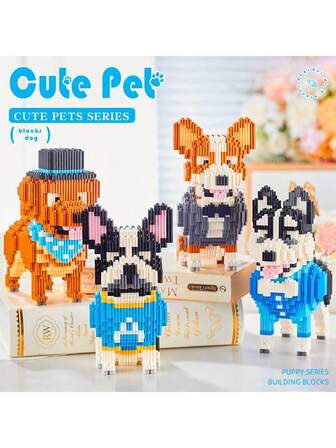 Mini Pet Series Building Blocks, Desktop Decor, Handmade DIY, Gift For Friends, Boyfriend/Girlfriend
