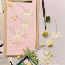 10 pezzi Decorazioni in legno a forma di farfalla vuota, accessori per la decorazione della casa, forniture professionali per la pittura, artigianato fatto a mano, adatti per decorazioni di compleanni, primavera, matrimoni