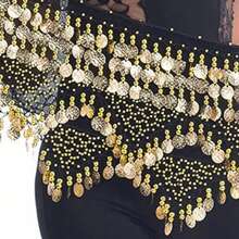 Music Festival Belly Dance Waist Chain Hip Scarf, Hand-Inlaid Exotic Stage Performance Essential Clothing - Multicolor - View 12
