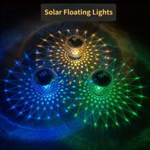 1 Peça Luz Flutuante para Piscina com Energia Solar, Lâmpada Bola Mágica LED À Prova d'Água de Cores Mutáveis, Mudança Automática de Cores para Piscina, Lago, Fonte, Adequada para Banheiro, Piscina, Lago, Fonte, Jardim, Decoração de Gramado, Pendurado em Árvores, Etc.