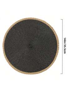 14 Inch Round Woven Placemat, 2/6 Pcs Washable Heatproof Placemats For Dining Table, Non-Slip For Indoor/Outdoor Use, Suitable For Dinner, Events, Family Gatherings, Thanksgiving, Christmas, Easter