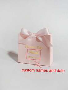 Personalized 'Henna Day' Mini Gift Box In Emerald Green With Gold/Green Ribbon, Customized With Name And Date, Perfect For Candies And Small Gifts, Ideal For Pre-Wedding Celebrations For Him Her, Friends, Pets, Son, Daughter For Anniversaries, For Valentine's Day, For Mother's Day, For Birthdays, For Children's Day, For Father's Day, For Graduation, For Weddings, For Housewarming Living Room, Bedroom, Office, Tea Room, Home, Christmas,Gala Night - Green Box Henna Day Customization - View 13