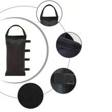 4 Stücke Schwerlast Sandsäcke - aus strapazierfähigem Polyester, schwarz, für Sonnenschutz & Picknicks, Gewichte für Outdoor-Zelte