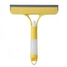 3-In-1 Multifunctional Glass Cleaning Brush With Built-In Spray Bottle - Ideal For Bathroom Mirrors, Windows And Car Glass - Durable Plastic Material, Bathroom Cleaning Tool | Vibrant Design | Attractive Design, Window Cleaning Brush