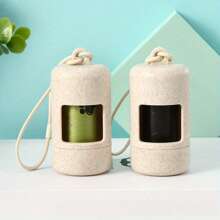 Pet Waste Bag Dispenser, Garbage Bag Capsule Style Trash Box For Cat Dog Walking, Compact Design With Easy Pull Hook, Portable Pet Waste Bags (For Dogs & Cats) - Essential For Pet Owners Travel