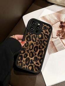Cheetah,Leopard Print Minimalist Luxury Leopard Pattern Soft Thick Shockproof Phone Case Compatible With Iphone 16 Pro Max/16/16 Pro/16 Plus/15/15 Plus/15 Pro/15 Pro Max/11/12/13/14 Pro Max/XS/XR/11 Pro/11 Pro Max/12 Pro/12 Pro Max/13 Pro/13 Pro Max/7 Plus/14 Pro/14 Pro Max/14 Plus/7 Plus/8 Plus/8/SE2/16 Pro Max/16/16 Pro/16 Plus 13 Mini/12 Mini - Black Leopard Print - View 2