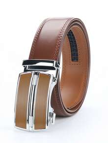 1/2 chiếc thắt lưng da thật có khóa cài cho nam - Khóa tự động có thể điều chỉnh, phong cách công sở thường ngày đa năng, Khóa hợp kim bền, tấm da chất lượng cao, dễ đeo và phù hợp với mọi dịp - DP68 69 - Xem 19