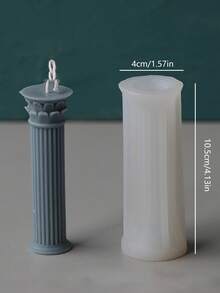 罗马柱 DIY 手工香氛石膏多功能硅胶模具 - 白色 - 查看 6