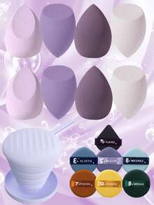 16 قطعة مجموعة إسفنجة البودرة: 1 منظف إسفنجة البودرة قابل للطي + 8 إسفنجة مكياج + 7 مجموعة إسفنجة مكياج مثلثة ناعمة لبودرة المعادن للوجه، مناسبة لكريم وبودرة الكونسيلر، موزع بودرة مكياج فضفاض، مكياج، رخيص، ديكور الغرفة، مكياج، سفر، غرفة النوم، اكسسوارات المكياج، إسفنجة، خلاط المكياج، إسفنجة البودرة، إسفنجة المكياج، رخيص، هدايا جوارب، مكياج، أدوات المكياج، أشياء رخيصة، هدايا، هدايا للنساء، هدايا عيد الميلاد