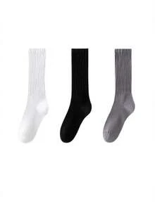 3 Pairs Women Ankle High Socks, Slim Leg And Ankle Shaping - Multicolor - View 6