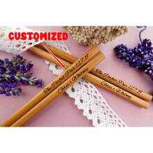 Customized Chopsticks Set - Personalized - Storage Bag - Anniversary - Chopstick Name - Graduation Gift - Wooden Gift - Sushi - Noodles