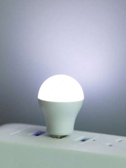 2/3/5个装 USB供电迷你LED小灯泡造型夜灯，床头阅读夜灯，便携式户外露营活动照明灯，适用于书房、卧室、户外夜间照明