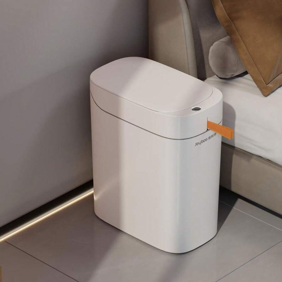 Joybos Rechargeable Bathroom Trash Can With Lid,Motion Sensor Trash Bin Automatic Touchless, Auto-Adsorption Slim Smart Kitchen Garbage Can For Office - 1pc Motion Sensor+Auto Suction+Rechargeable - View 1