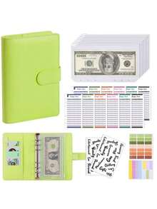 A6 Size Budget Binder With Cash Envelopes, For Budgeting, Money Management, Cash Envelope System - Multicolor - View 20