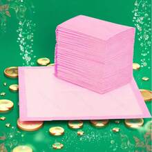 100PCS LARGE Puppy Training Trainer Pads Toilet Pee Wee Poo Dog Pet Cat Mats - 60*90cm Pink XL 100pcs - View 3