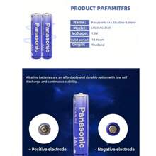 Panasonic Original Panasonic 1.5v Battery AA/AAA NEW High Capacity Alkaline Battery High-Performance Strong Explosion-Proof Suitable Calculators, Clock,Remote Controls, Toys, Etc