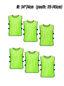1 Piece Or 6 Packs Basketball Soccer Training Team Vest Racing Suit Team Clothes Expansion Sports Clothes Advertising Vest Number Suitable For Adults/Football Bib/Scrimmage Vest Premium Athletic Training Pinnies Jersey - Team Practice Soccer Vests For Basketball, Football, Baseball - , Lightweight, Quick-Dry Training Bibs For Sports Teams And Clubs