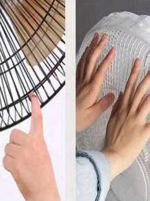 1/2Pcs Multifunctional Fan Cover, Fan Safety Mesh Cover Dust Cover, Universal Storage Mesh Cover, Suitable For Home Use, Moisture-Proof And Dust-Proof, Anti-Pinch Finger, Easy To Install And Disassemble, Washable And Reusable, Keep The Fan Clean, Cleaning Tool Accessories For Dustproof Needs, Suitable For Dormitories, Offices, Homes, Travel, Can Be Used As Bags, Storage Bags, Suitable For Festivals, Parties, Birthdays And Other Occasions