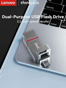 Lenovo USB3.2 U Disk, Plug And Play, Massive Space To Easily Back Up Photos, Videos And Documents, Widely Compatible With Various Electronic Devices, Metal Shell Is Shockproof And Drop-Resistant!