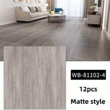 12/24 Stücke matte selbstklebende Vinylfliesen, einfach abziehen und anbringen, Marmormuster, gerade aufeinander abgestimmte Formen und Streifen, geeignet für Wohnzimmer, Küche, Schlafzimmer 30cm*30cm - Verschiedenfarbig - Übersicht 10