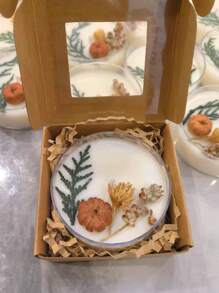 Bougies parfumées à la citrouille et au pin, d'une durée de 48 heures, en cire de soja naturelle, pour une utilisation intérieure, idéales pour les anniversaires, la décoration de la maison et la création d'une ambiance