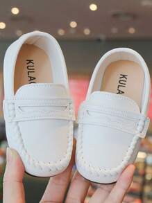 2025 Classic Children's Soft Bottom Slip-On Loafers, Toddler Boys Autumn New Stylish Comfortable Casual Non-Slip Durable Simple Shoes, Suitable For Daily Wear