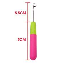 5PCS Crochet Latch Hook Needle For Hair/Wig Weave Micro Braid Needle/Dread Lock - Pink - View 6