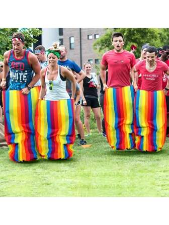 1pc Colorful Kangaroo Jumping Bag, Outdoor Games Potato Bag Contest, Suitable For Competitions, Birthday Parties, Outdoor Family Parties, Carnival Outdoor Courtyard Lawn Birthday Parties, Company Team Building, Potato Race Bag, Race Bag, Jumping Race Bag, Outdoor Bag Race Game Equipment