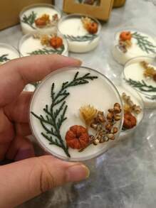 Bougies parfumées à la citrouille et au pin, d'une durée de 48 heures, en cire de soja naturelle, pour une utilisation intérieure, idéales pour les anniversaires, la décoration de la maison et la création d'une ambiance