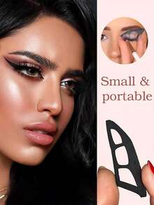 2pcs Reusable Eyetour Eyeshadow Shaper Tool,Eyeliner Stencils Guide Eyeshadow Shield,Eyetour Your Glam Bestie,Eyetour Makeup Stencil,Quick Eye Makeup Tool Stickers For Women Christmas Birthday Gift,Makeup,Cheap,Room Decor,Vanity,Travel,Bedroom,Makeup Accessories - Multicolor - View 3