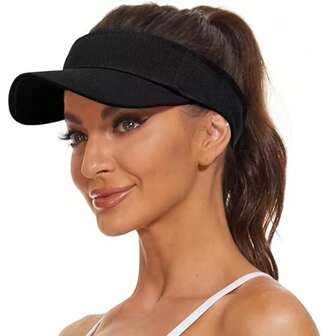 1Pc Sport Visor Hats Adjustable Empty Top Baseball Cap Sun Protection Ball Caps Golf Visor For Women And Men
