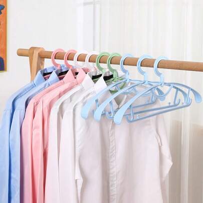 5pcs,Non-Slip Wide Shoulder Hanger For Adults - No Trace Groove Design, Pants & Clothes Organizer, Space Saving Heavy Duty