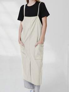 Customizable Apron With Dual Pockets, Large Capacity, Convenient Movement, Flexible Strings - Multicolor - View 11