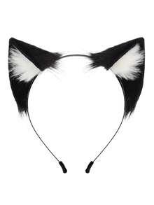 手工制作的可爱彩绘猫耳头饰，适合派对、直播、万圣节装饰的可爱服装头饰 - 發箍 - 查看 18