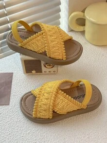 儿童手工木屑底Boaken拖鞋