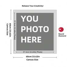 Personalized Customed Diamond Painting Kits For Adults DIY 5D Art Round/Square Full Drill Dots By Design Your Own With Photo Picture Text Multiple Sizes (8x10 Inch) Custom Painting, Adults, From Create Pictures, Customized Home Decor